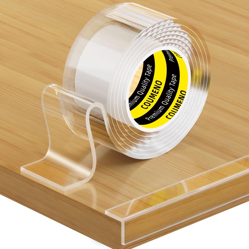 COUMENO Clear Edge Protector Safe Corner Protector  Anti-Sharp Edge Protector  for Furniture  Drawers  Tables  Cabinets 1.18inX16.4FT - Image 1